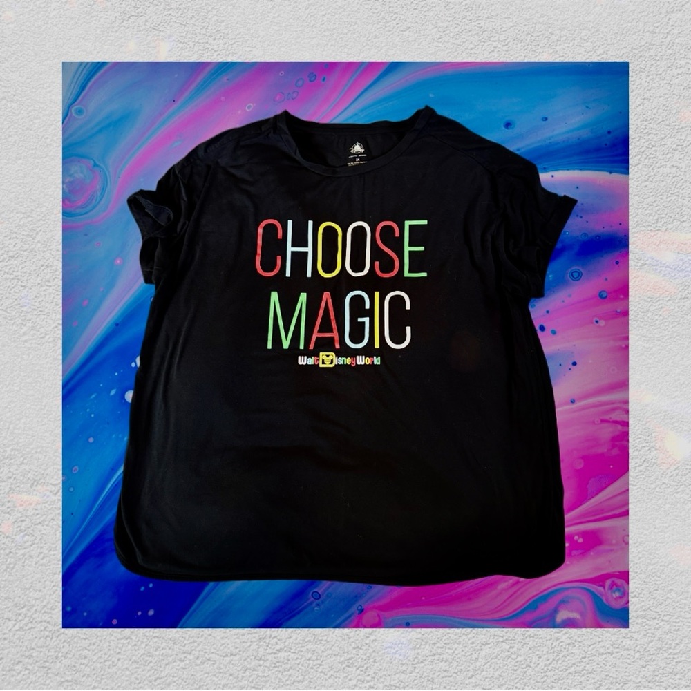 Black 'Choose Magic' Walt Disney World T-Shirt